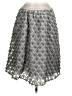 Sunday in Brooklyn 100% Polyester Chevron-herringbone Silver Formal Skirt Size M - photo 1