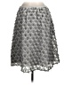 Sunday in Brooklyn 100% Polyester Chevron-herringbone Silver Formal Skirt Size M - photo 2