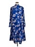 ASOS 100% Polyester Paisley Blue Casual Dress Size 16 - photo 1