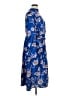 ASOS 100% Polyester Paisley Blue Casual Dress Size 16 - photo 4