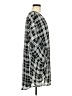 Mittoshop 100% Polyester Plaid Gray Casual Dress Size M - photo 4