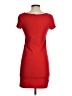 Basics Solid Red Casual Dress Size S - photo 2