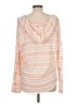 Sweet Claire Stripes Orange Pullover Sweater Size L - photo 2
