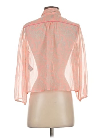 Elizabeth and James 3/4 Sleeve Silk Top (view 2)