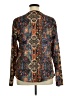 Unbranded Paisley Black Long Sleeve Blouse Size XL - photo 2