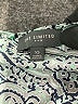 The Limited Outlet 100% Polyester Paisley Teal 3/4 Sleeve Blouse Size XS - photo 7