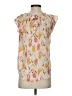 LC Lauren Conrad 100% Polyester Ivory Sleeveless Blouse Size XS - photo 2