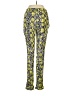 WAYF 100% Viscose Print Yellow Casual Pants Size M - photo 2