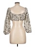 Blush 100% Polyester Ivory 3/4 Sleeve Blouse Size L - photo 2