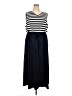Talbots Stripes Blue Casual Dress Size 18 - 20 Plus - photo 1