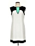 Chetta B Color Block Ivory Casual Dress Size 4 - photo 1