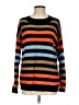 Suimiki 100% Acrylic Stripes Orange Pullover Sweater Size S - photo 1