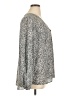 Boutique + 100% Polyester Gray Long Sleeve Blouse Size 0X - photo 4