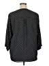 Torrid 100% Polyester Polka Dots Black 3/4 Sleeve Blouse Size 1X Plus (1) - photo 2