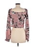 PrettyLittleThing 100% Polyester Pink Long Sleeve Blouse Size 6 - photo 2