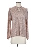 Left Coast by Dolan 100% Polyester Pink Long Sleeve Blouse Size XS - photo 1