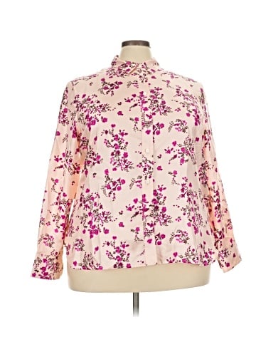 J.Crew Collection Long Sleeve Silk Top (view 1)