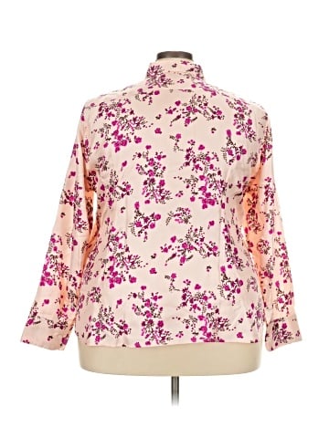 J.Crew Collection Long Sleeve Silk Top (view 2)