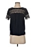 Ann Taylor LOFT 100% Rayon Blue Black Short Sleeve Top Size XS - photo 1