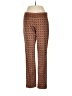 Nic + Zoe Print Brown Casual Pants Size 4 - photo 1