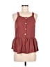 Listicle 100% Polyester Burgundy Sleeveless Blouse Size M - photo 1