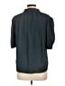 T Tahari 100% Polyester Teal Short Sleeve Blouse Size L - photo 2
