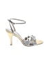 Via Spiga Silver Tan Heels Size 7 - photo 1