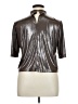 Valija Metallic Silver Short Sleeve Top Size XL - photo 2