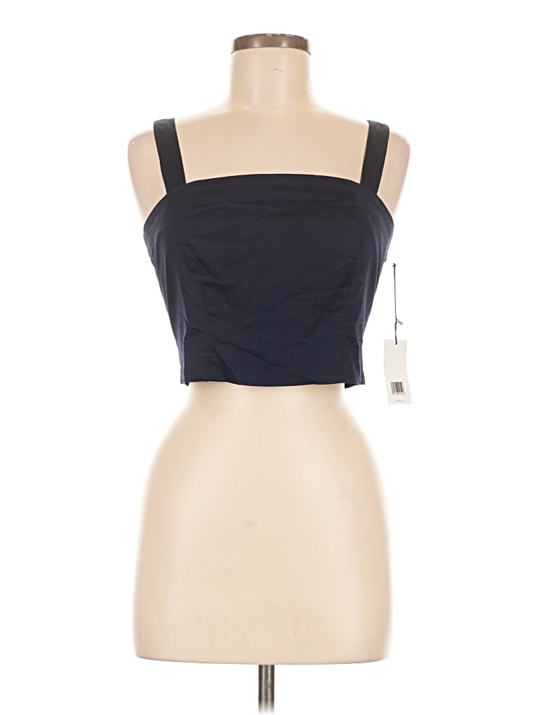 Jason Wu Sleeveless Top Blue Strapless Neckline Tops
