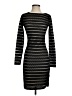 Reiss Stripes Black Cocktail Dress Size 4 - photo 1