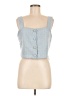 Jason Wu 100% Polyester Blue Sleeveless Blouse Size 8 - photo 1