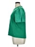 Assorted Brands Solid Green Short Sleeve Top Size XL - photo 5