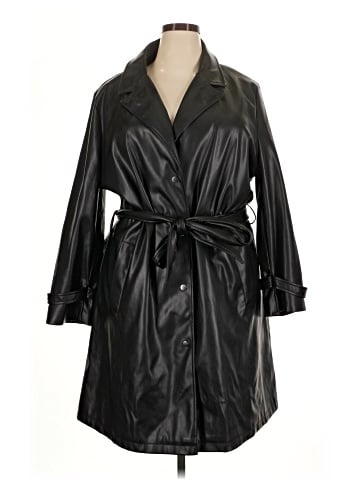 Unreal Fur Trenchcoat (view 1)