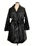 Unreal Fur Black Trenchcoat Size 2X - photo 1