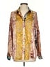 Fashion Nova 100% Polyester Paisley Gold Long Sleeve Blouse Size S - photo 1
