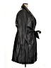 Unreal Fur Black Trenchcoat Size 2X - photo 4