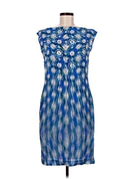 sachin and babi light blue dress Chiquease Summer Style 3/4 Sleeve Printed Vintage Long Dress With Lapel