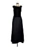 Patra 100% Polyester Solid Snake Print Black Cocktail Dress Size 12 - photo 1