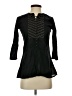 Sangria 100% Cotton Black 3/4 Sleeve Blouse Size XS - photo 1