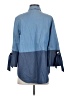 St. John Color Block Blue 3/4 Sleeve Button-Down Shirt Size P (petite) - photo 2