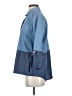 St. John Color Block Blue 3/4 Sleeve Button-Down Shirt Size P (petite) - photo 5