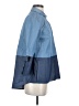 St. John Color Block Blue 3/4 Sleeve Button-Down Shirt Size P (petite) - photo 4