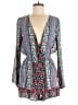 Altar'd State 100% Rayon Paisley Blue Romper Size M - photo 1