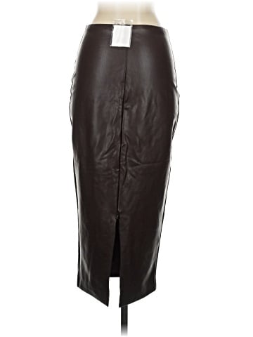 Naked Wardrobe Faux Leather Skirt (view 2)