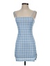 Shein Plaid Blue Casual Dress Size 4 - photo 1