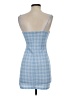 Shein Plaid Blue Casual Dress Size 4 - photo 2