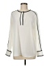 Vince Camuto 100% Polyester Ivory Long Sleeve Blouse Size M - photo 1