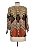 Chico's Brown 3/4 Sleeve Blouse Size Lg (2) - photo 2
