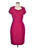Connected Apparel Solid Burgundy Cocktail Dress Size 6 - photo 1