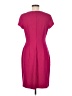 Connected Apparel Solid Burgundy Cocktail Dress Size 6 - photo 2